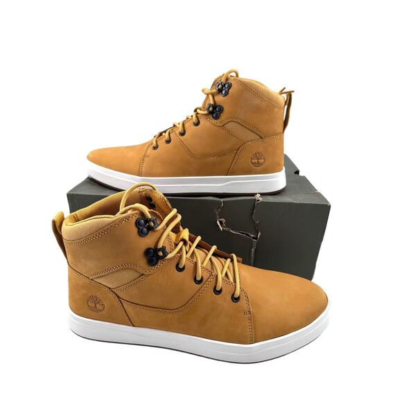 NWB Timberland ReBOTL Davis Square Waterproof Wheat Leather Chukka Boots Sz 12 - Picture 3 of 13